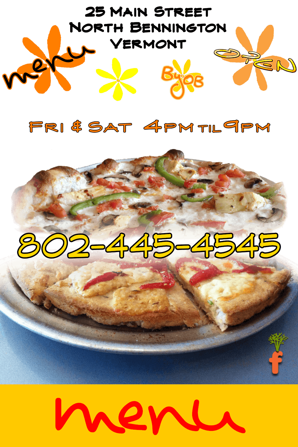 Marigold Kitchen 802 445 4545 Artisan Pizza